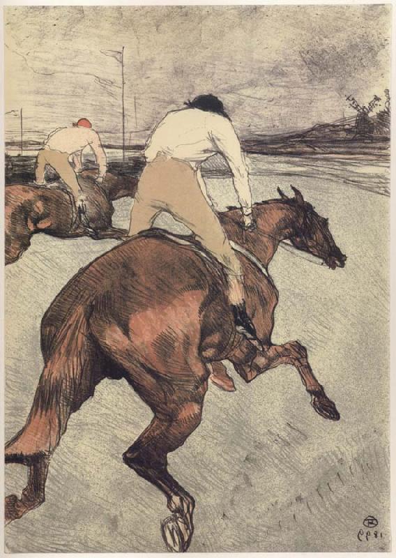 Henri  Toulouse-Lautrec The Jockey Norge oil painting art